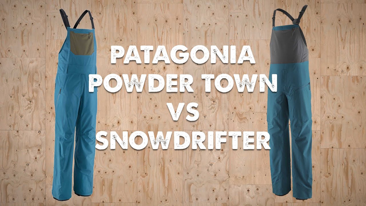 Patagonia Powder Town vs SnowDrifter Bibs Comparison | Coat Check