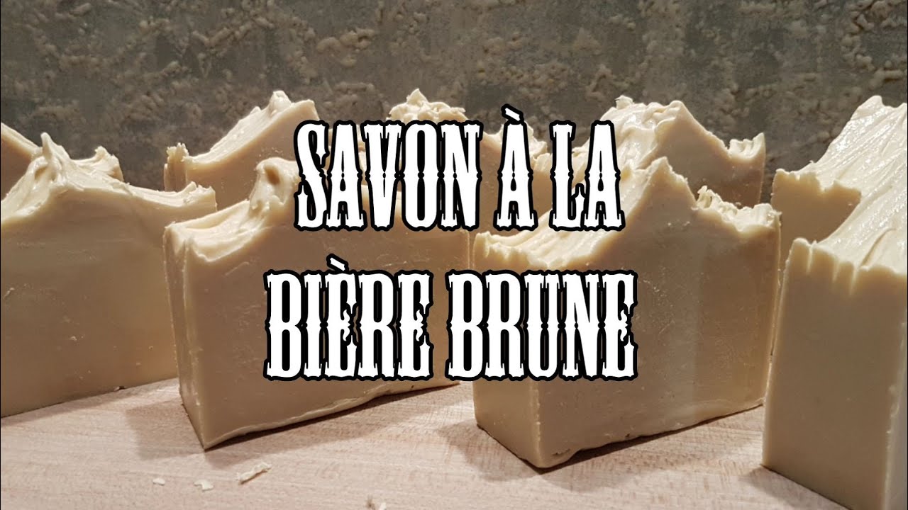 Savon à la bière brune