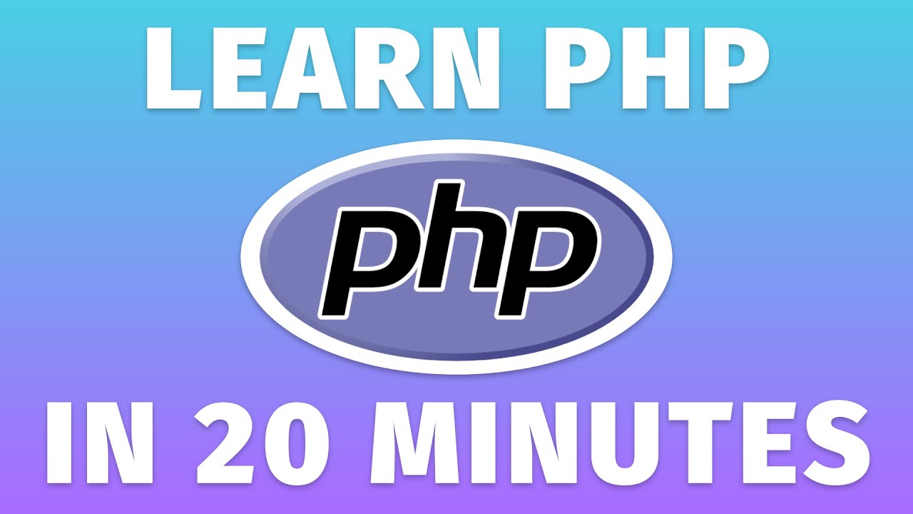 Learn PHP in 20 Minutes