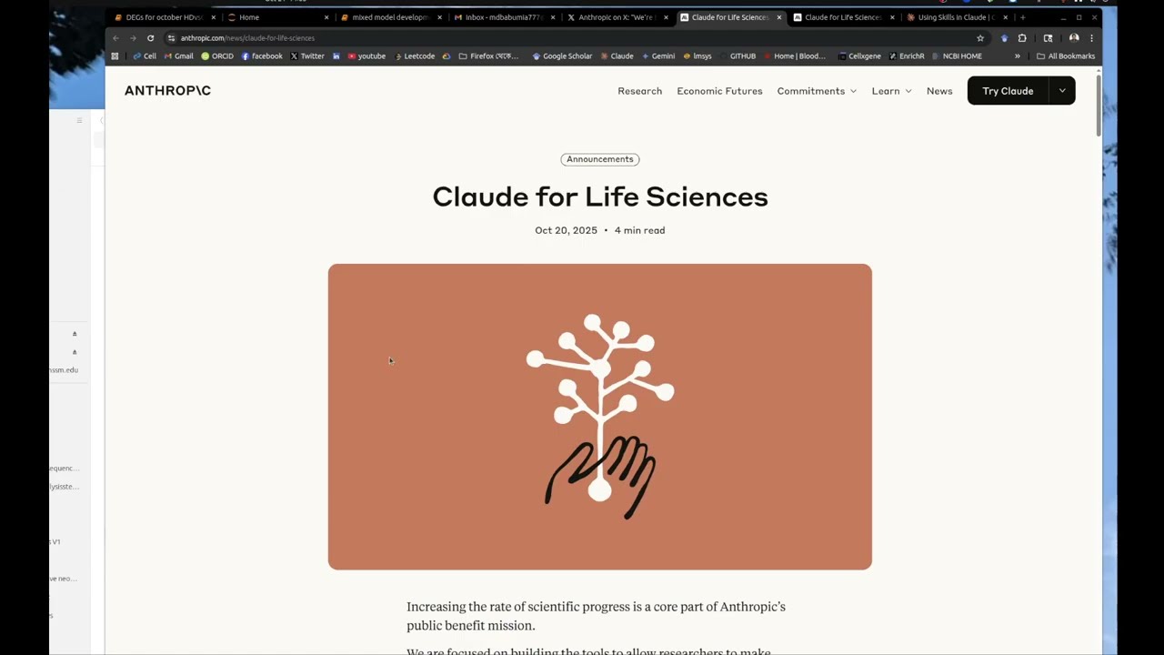 Claude AI Life Science Preview