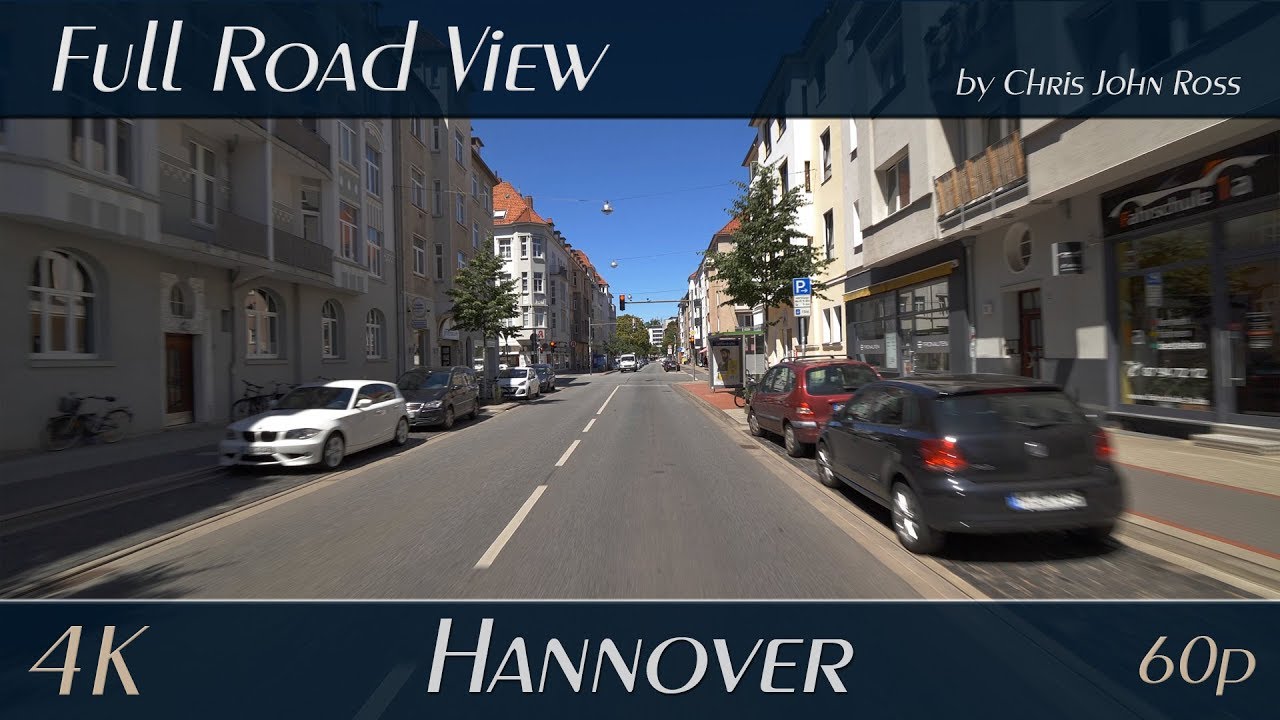 Hannover, Germany: Südstadt-Bult - Sallstraße, Marienstraße - 4K (UHD/2160p/60p) - Car Ride Video