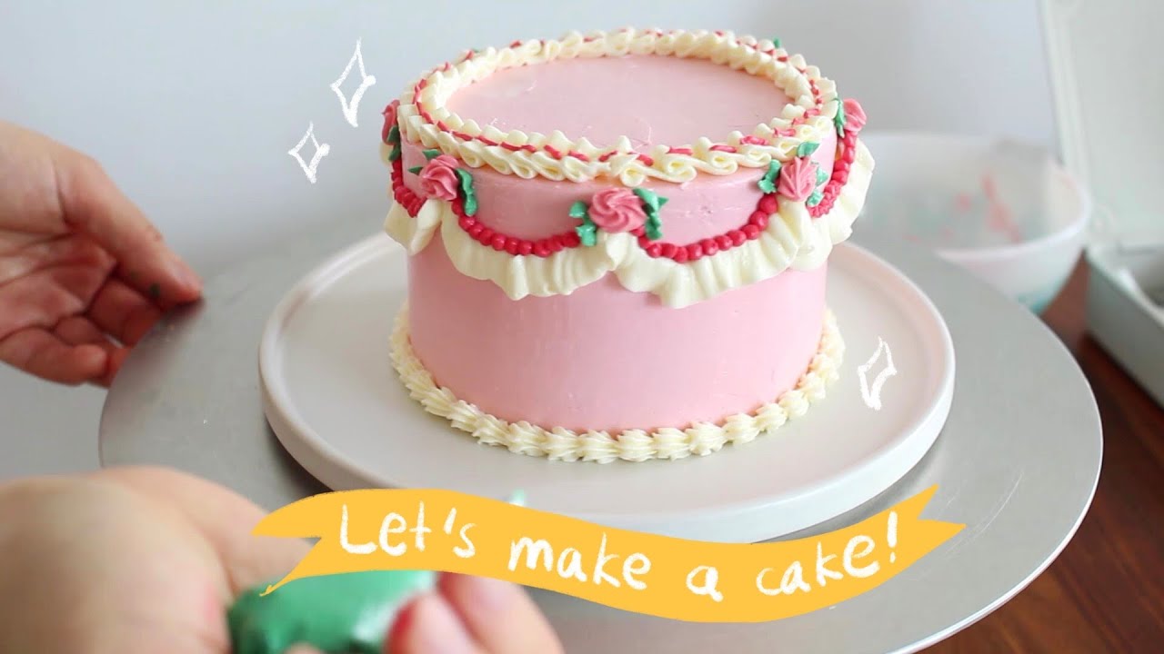 Let's make vintage inspired cakes with me! | 저랑 빈티지 케익 같이 만들어요!