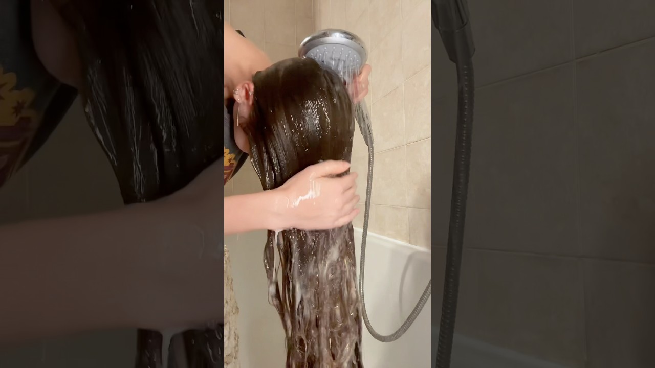 ASMR wash hair day 