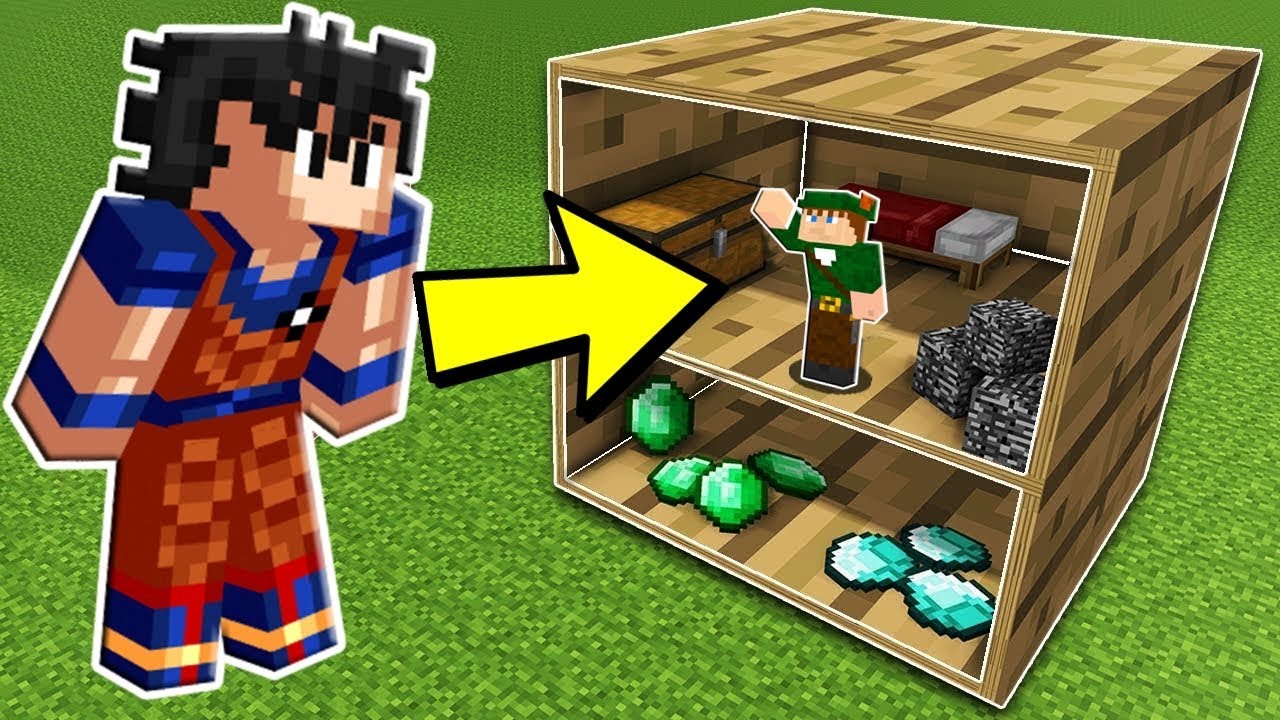 O QUE TEM DENTRO DESSE BLOCO NO MINECRAFT ? MICRO CASA SECRETA DENTRO DE UM BLOCO!!