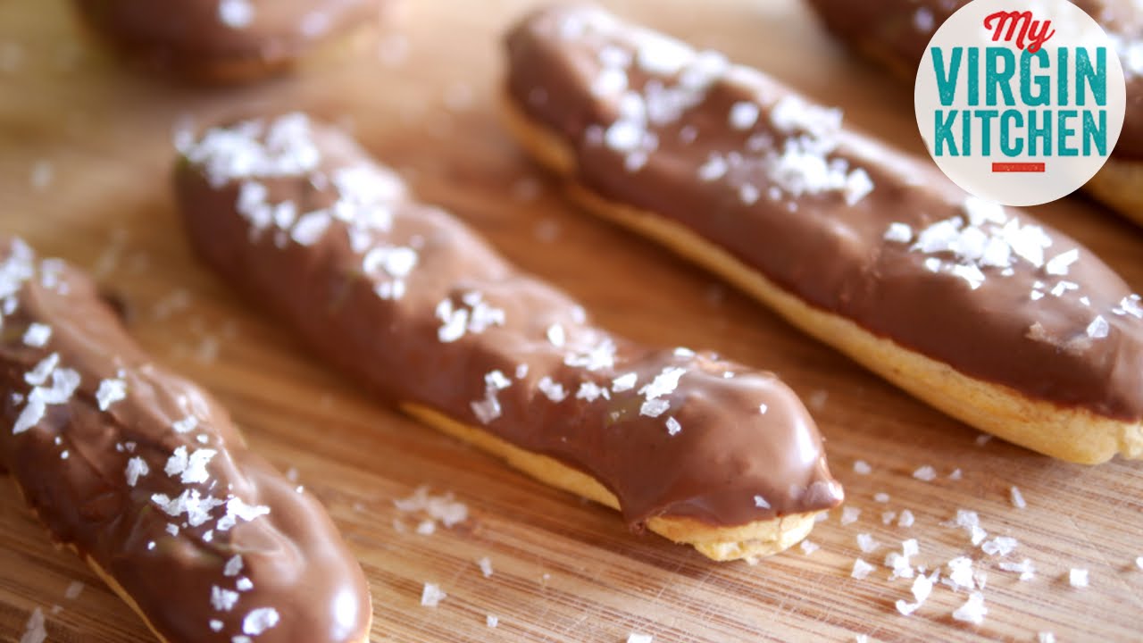 SALTED CHOCOLATE NUTELLA CREAM ECLAIRS RECIPE