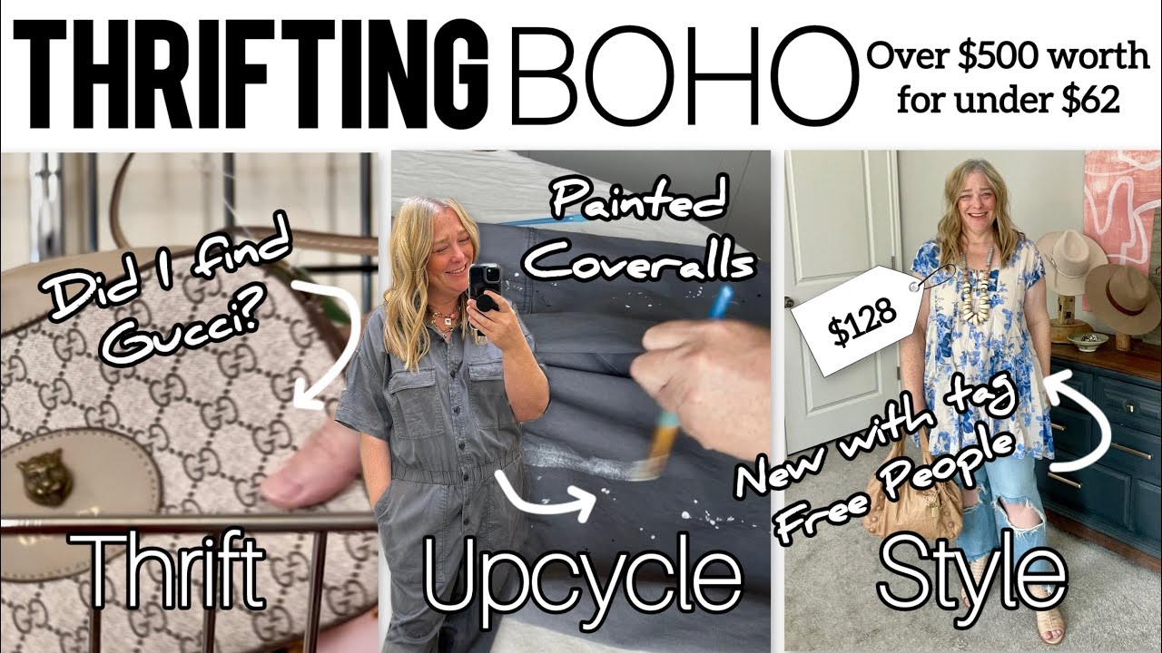 Thrifting Boho & Upcycling: I found New Free People