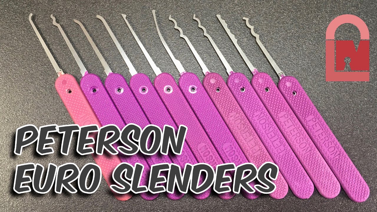 Peterson Just Picks Euro Slenders Lock Pick Set