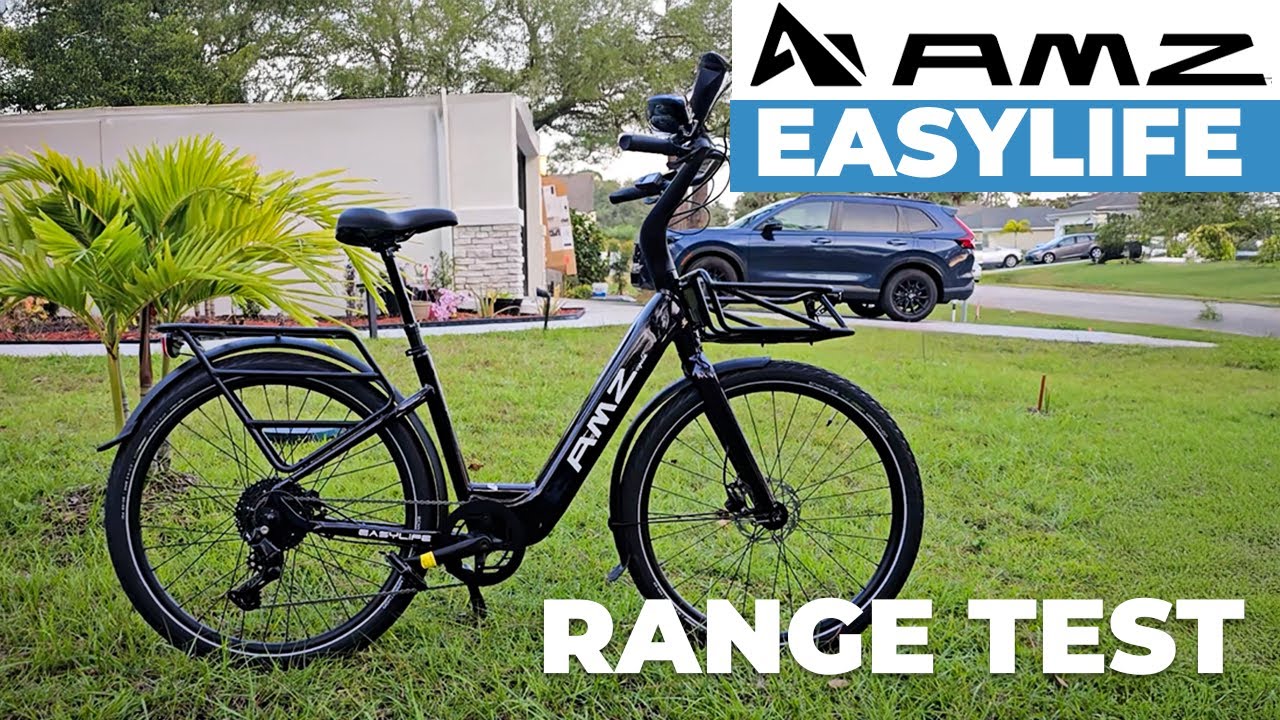 AMZcycle Easylife Range Test - 75 Miles Miles on a 720Wh Battery Ebike