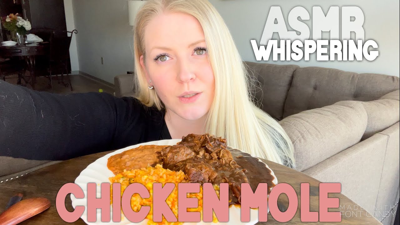 CHICKEN MOLE 🍗 ~ ASMR MUKBANG Relaxing Eating Sounds