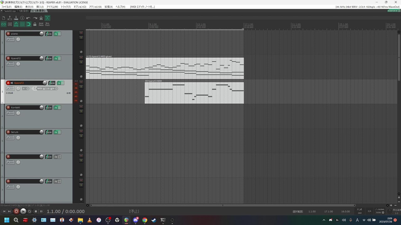 がべじの部屋　作曲とかマイクラ（GGPサーバー）