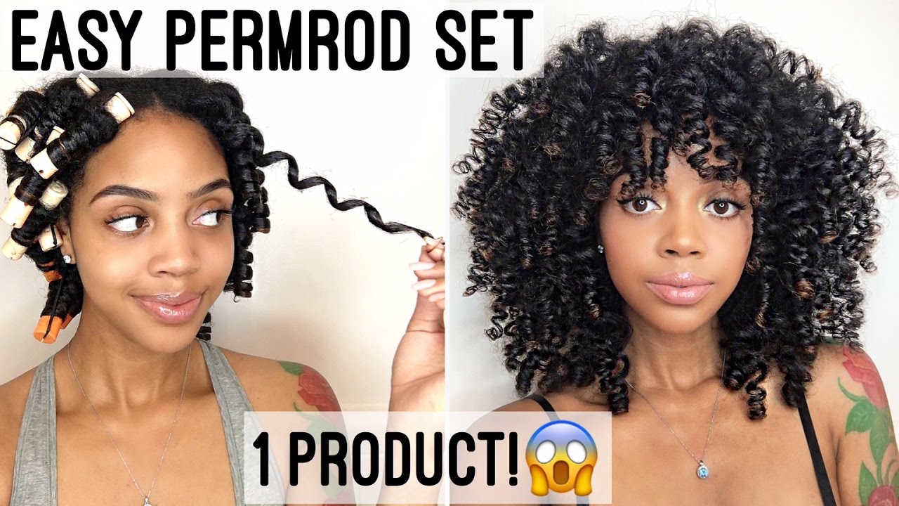 EASY Permrod Set using ONLY 1 PRODUCT! CoolCalmCurly