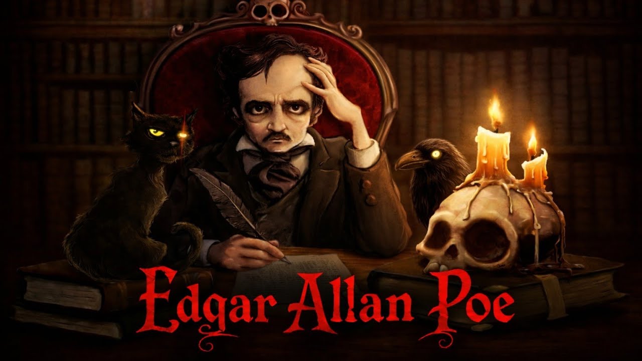 El morador (Poema tributo a Edgar Allan Poe) #edgarallanpoe #cuentos #poema #misterios 