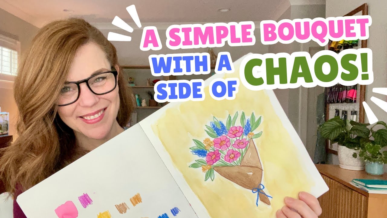 How to paint a simple bouquet in watercolor