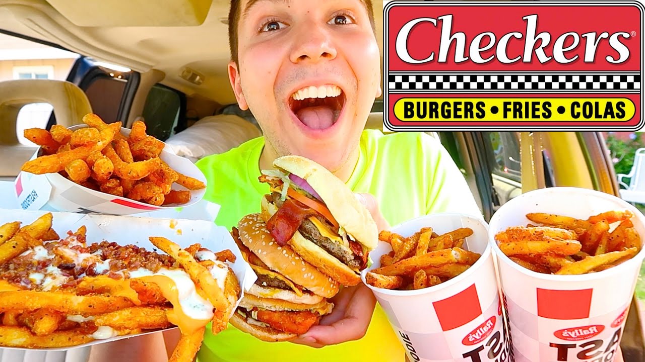 Checkers Drive-Thru • MUKBANG