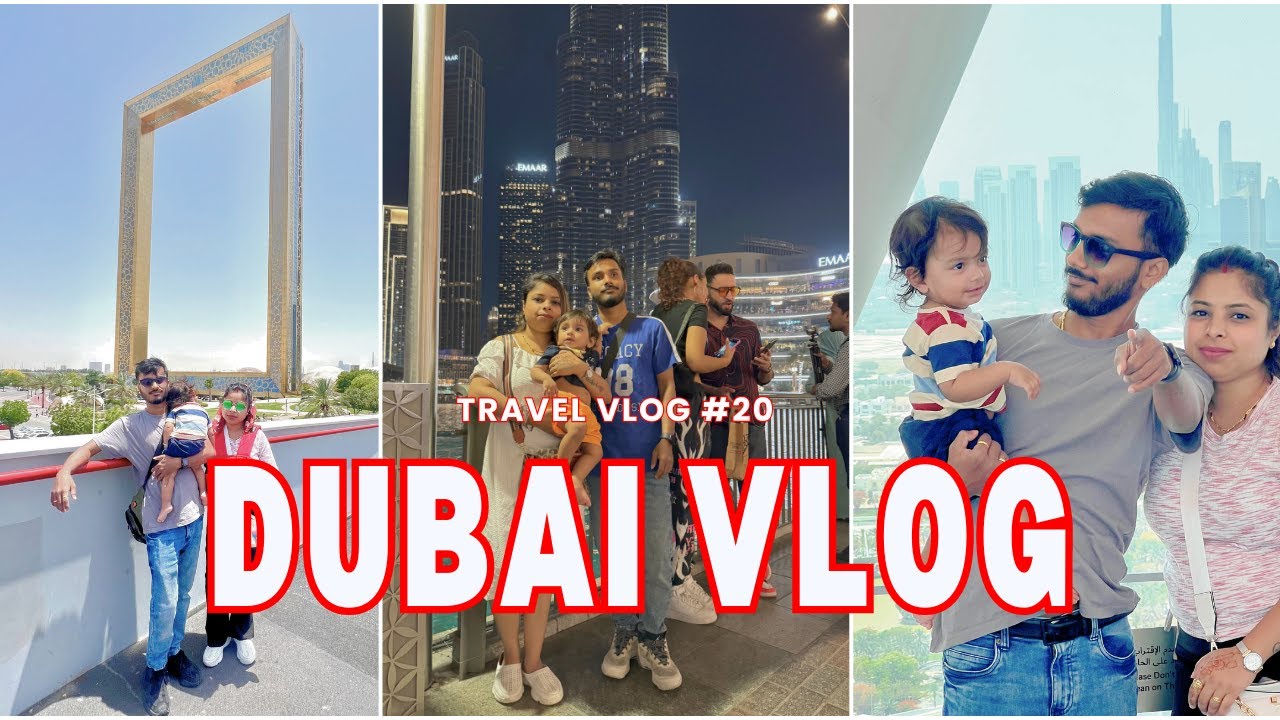 DUBAI FRAME & BURJ KHALIFA FOUNTAIN SHOW 😍 | DUBAI TRIP #20 | MRSAMIR VLOGS