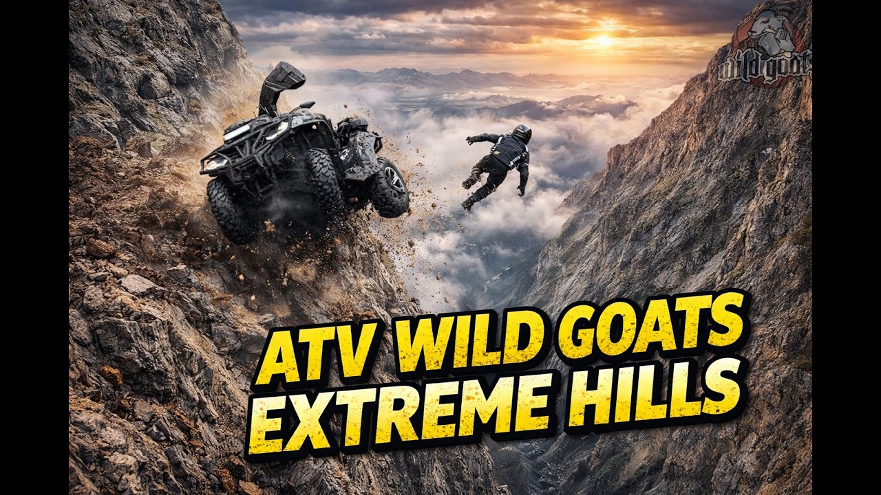 Atv wild goats vs atv swiecie EXTREME HILLS crash