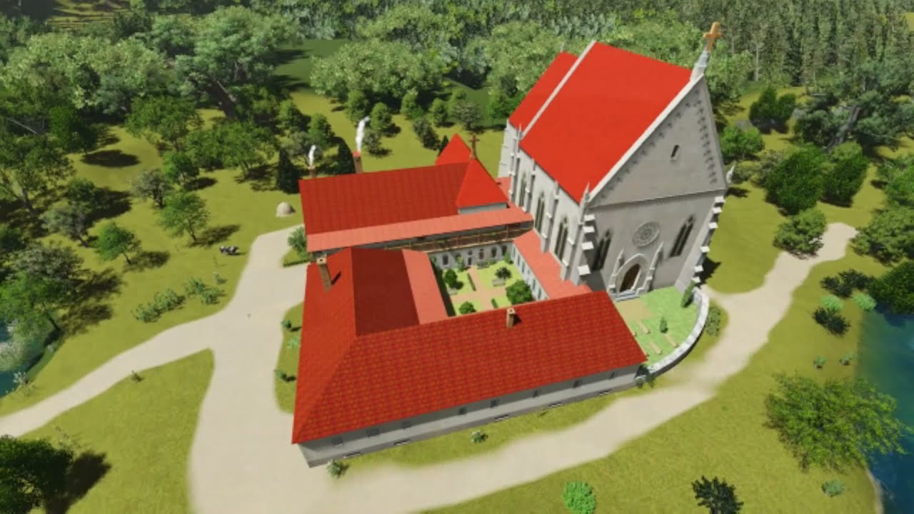 Felnémet-Almár-völgyi pálos kolostor 3d-ben.