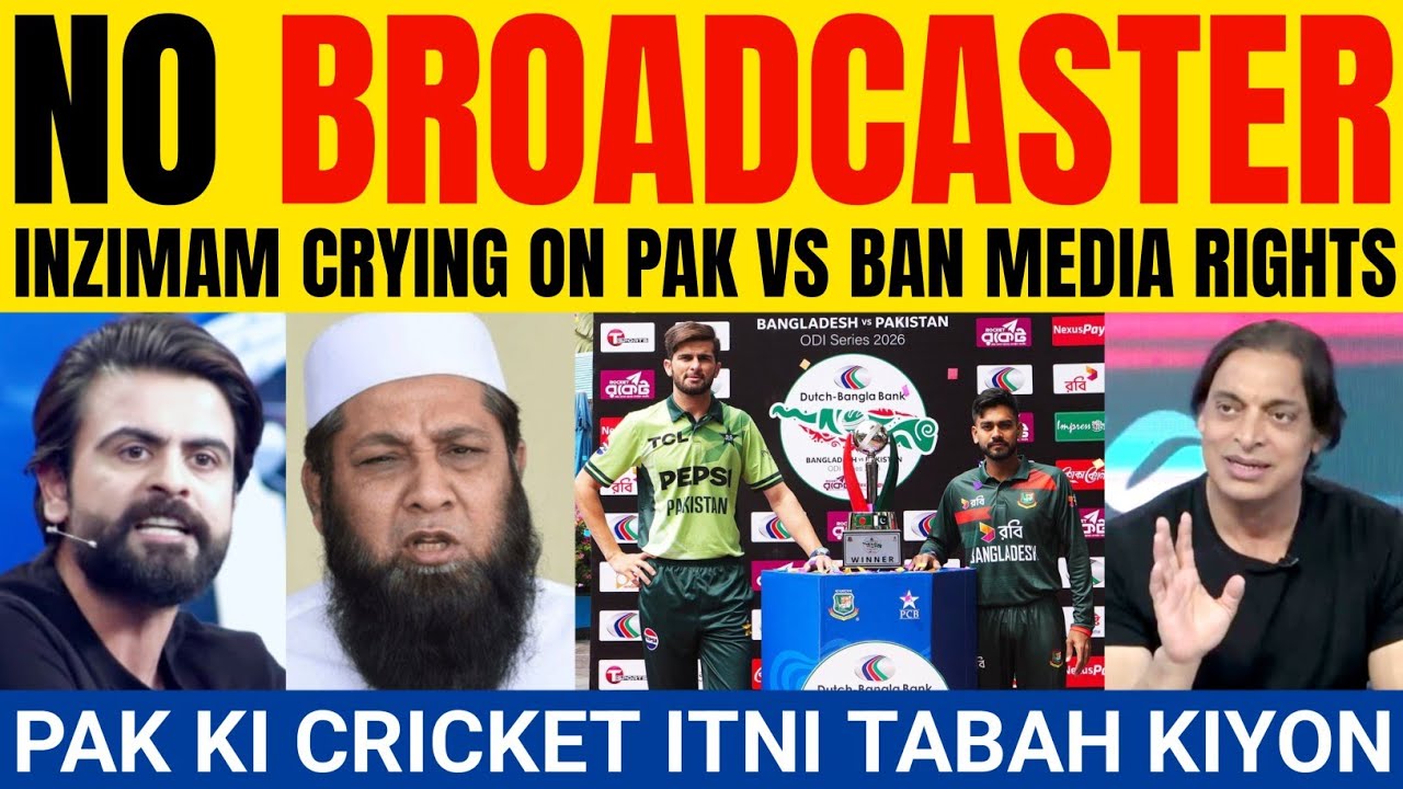 Inzamam-ul-haq Crying On No Broadcaster For Pak vs Ban ODI Series 2026 | Pak vs Ban Odi | Pak React