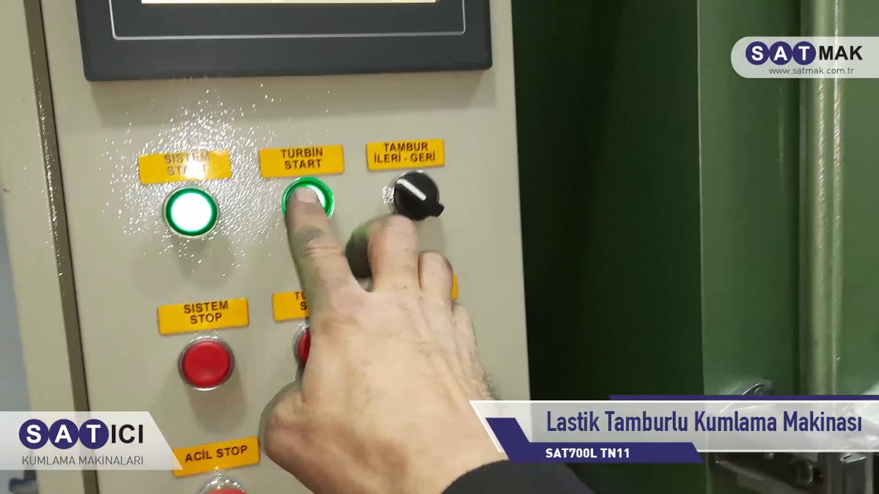 SATICI®️ Lastik Tamburlu Kumlama Makinası