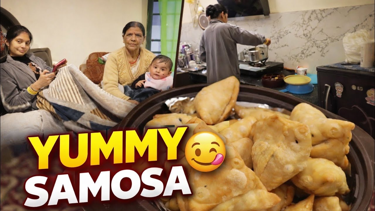 YUMMY 😋 SAMOSA | Ghar Ke Garam-Garam Samosa | Family Food Vlog ❤️