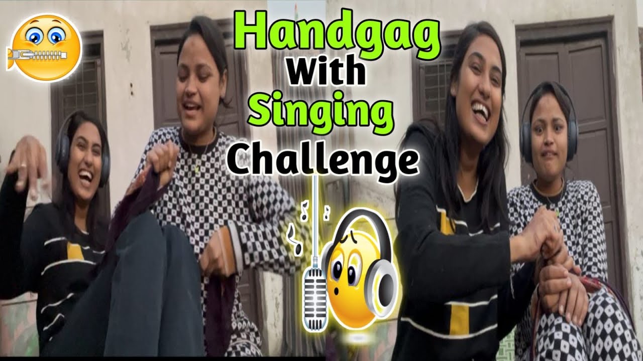 Handgag With Singing Challenge 🎵 🎶 |Singing Challenge |Handgag |#youtubeshorts #smileypriyankavibes