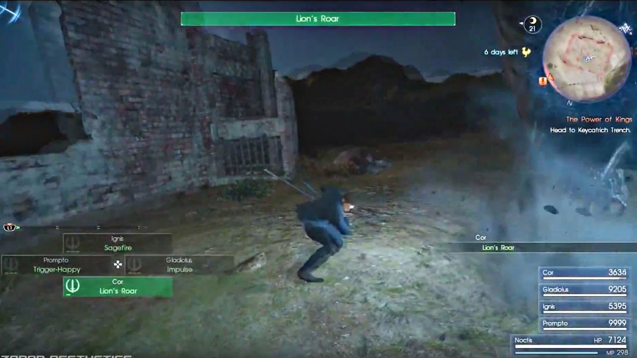 FINAL FANTASY XV - All Characters Techniques / Link Strikes