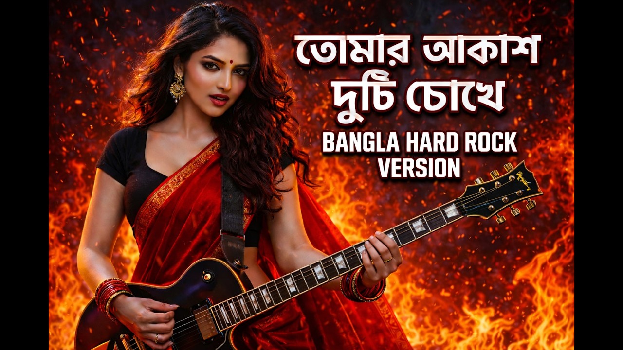 তোমার আকাশ দুটি চোখে (Rock Cover) | Tomar Akash Duti Chokhe | Bangla Hard Rock #newbanglasong