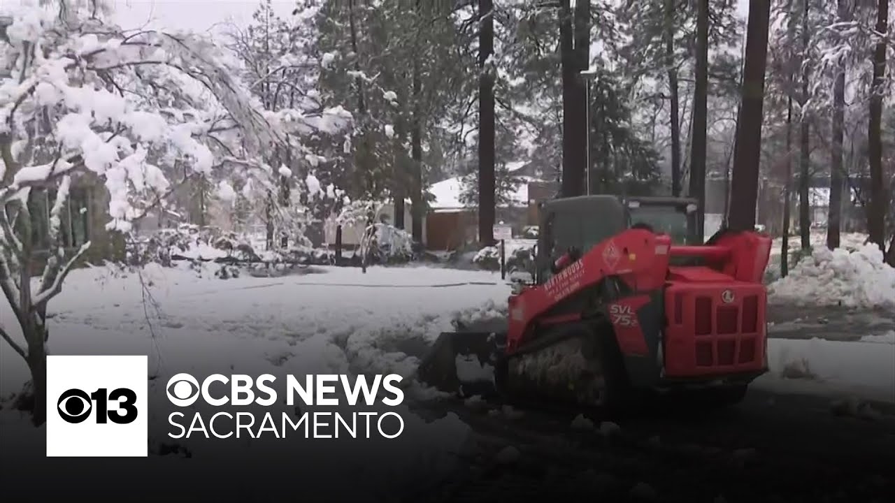 Grass Valley blanketed as snow levels drop in Sierra Foothills