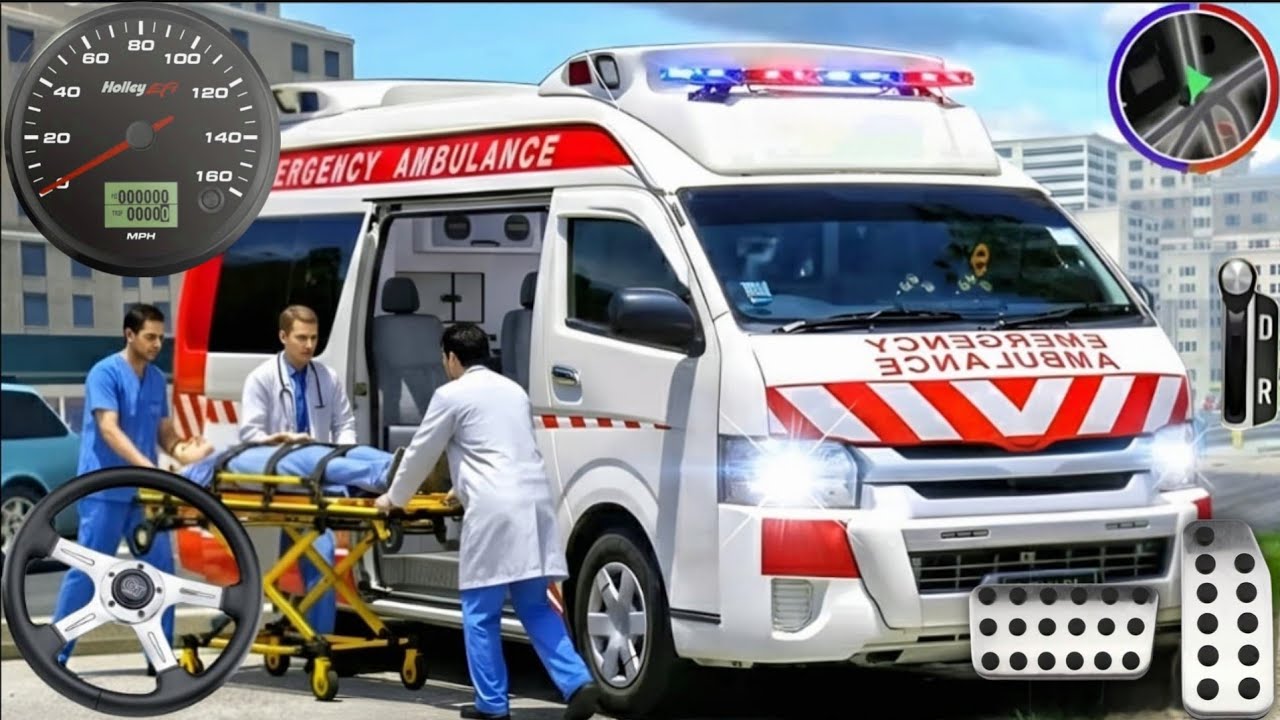 🚑 Ambulance City Rescue Simulator - 911 US Emergency Ambulance Driving 3D - Android Gameplay