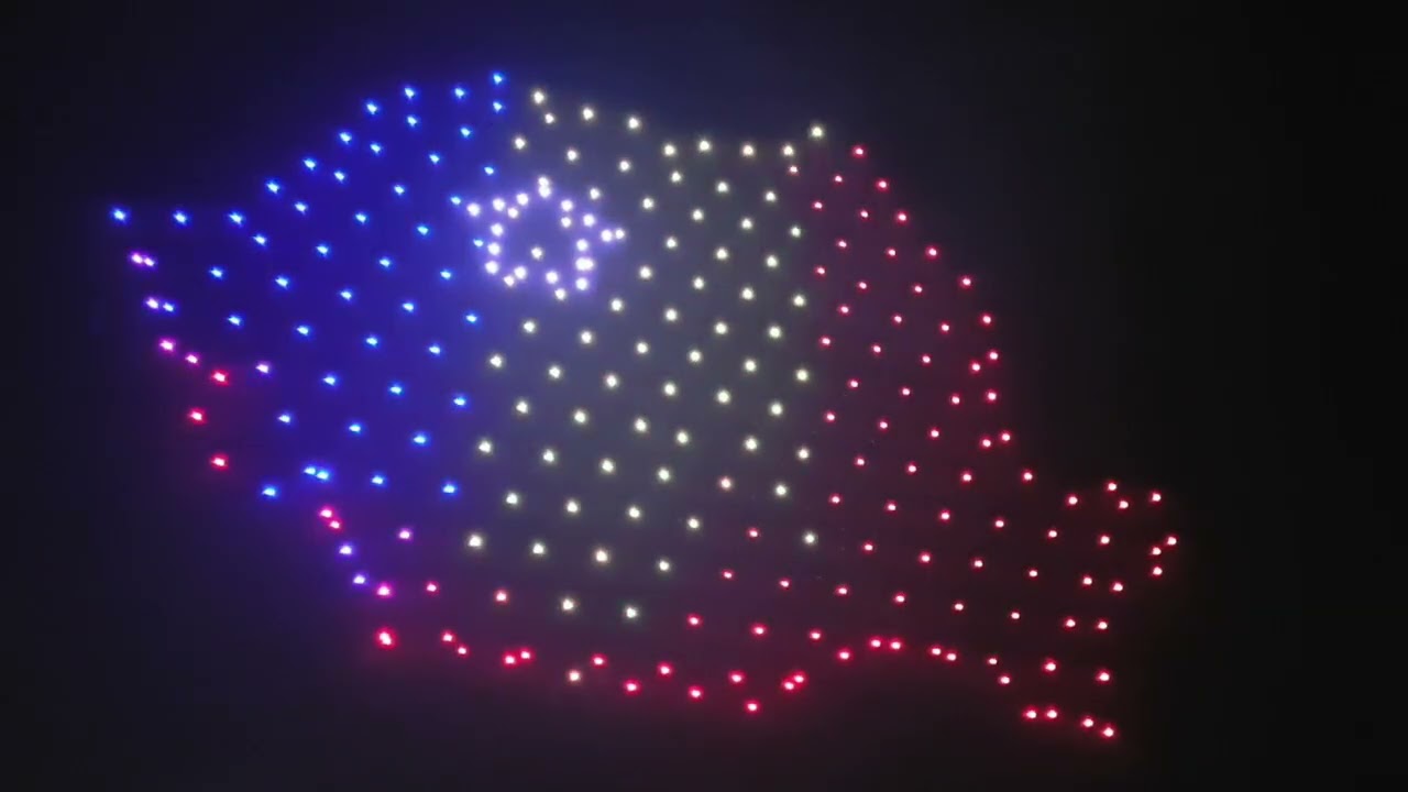 Spectacol proiecție video mapping, drone și artificii - Zilele Clujului 2022