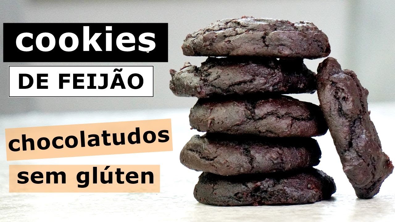 COOKIES VEGANOS DE FEIJÃO: CHOCOLATUDOS E SEM GLÚTEN // saudáveis
