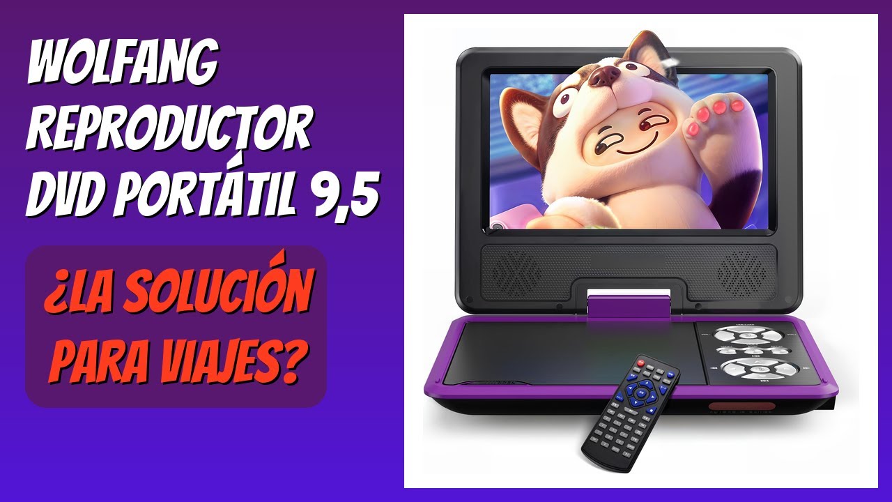 RESEÑA (2026) : WOLFANG Reproductor DVD Portátil 9,5. DETALLES