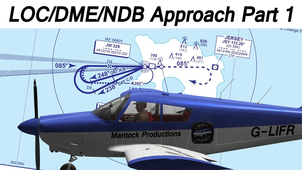 A2A Cherokee - LOC/DME/NDB Approaches Part 1