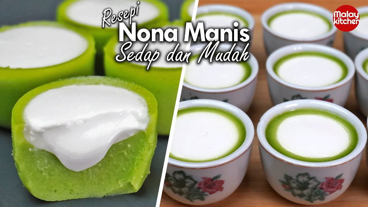 kuih nona manis sukatan cawan yang cantik dan sedap