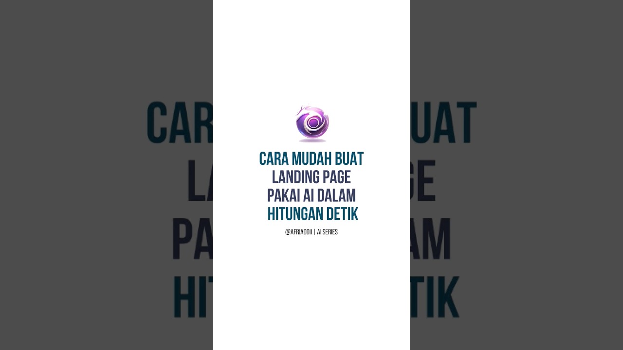 Cara Buat landing page dengan bantuan ChatGPT #LandingPageTutorial#ChatGPT#ConversionOptimization