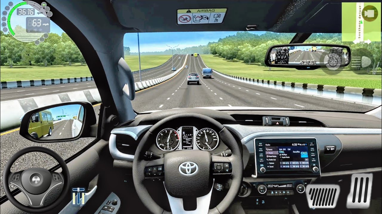 Toyota Hilux Car Driving - Logitech G29 Gameplay - Realistic City Car Driving Simulator 2022