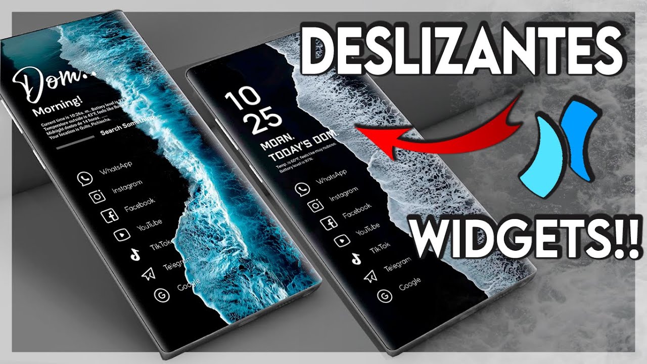 🚀WIDGETS DESLIZANTES CON NIAGARA LAUNCHER / PERSONALIZACION MINIMALISTA ELEGANTE PARA ANDROID