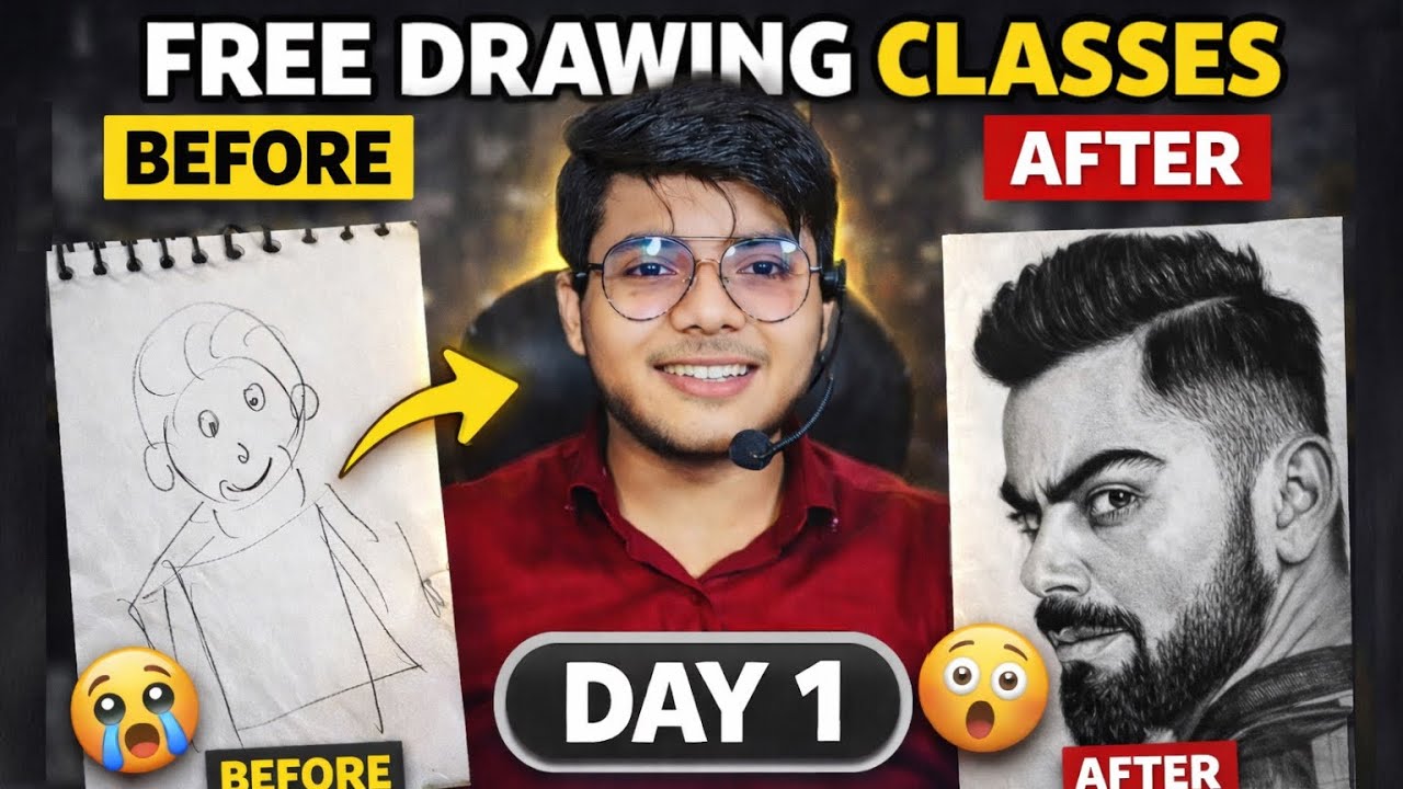 Sketching Class in Hindi | Drawing Class from Zero to Pro | Drawing class Beginner to Professional