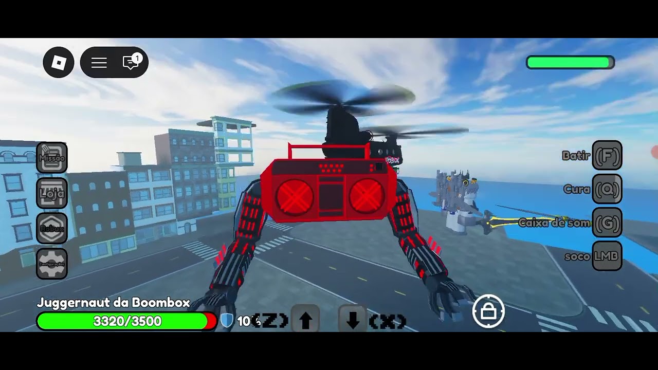 Eu batalhei no modo médio do jogo experiment noob