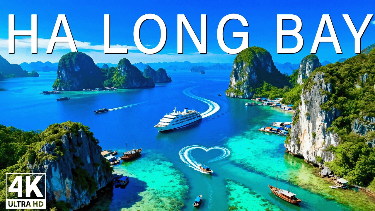 [4K] Ha Long Bay 2026 🇻🇳 – Limestone Towers, Emerald Waters | Deep House Aerial Journey