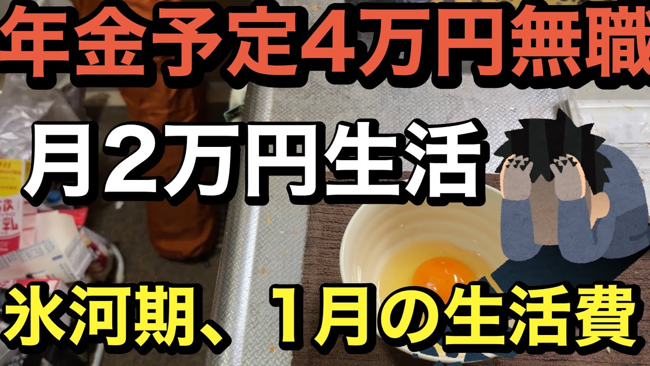 年金予定4万円無職、1月の生活費、月2万円のハッピーライフ