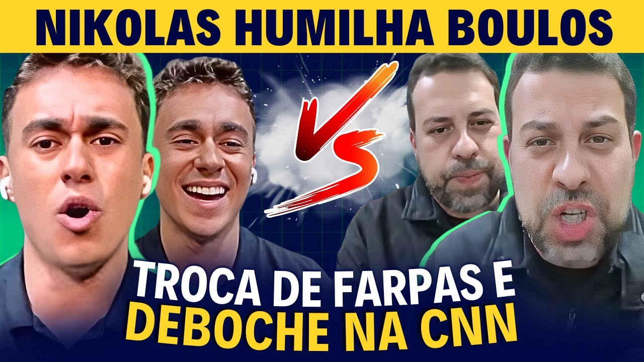 Boulos PROVOCA mas &eacute; ATROPELADO por Nikolas Ferreira em DEBATE QUENTE