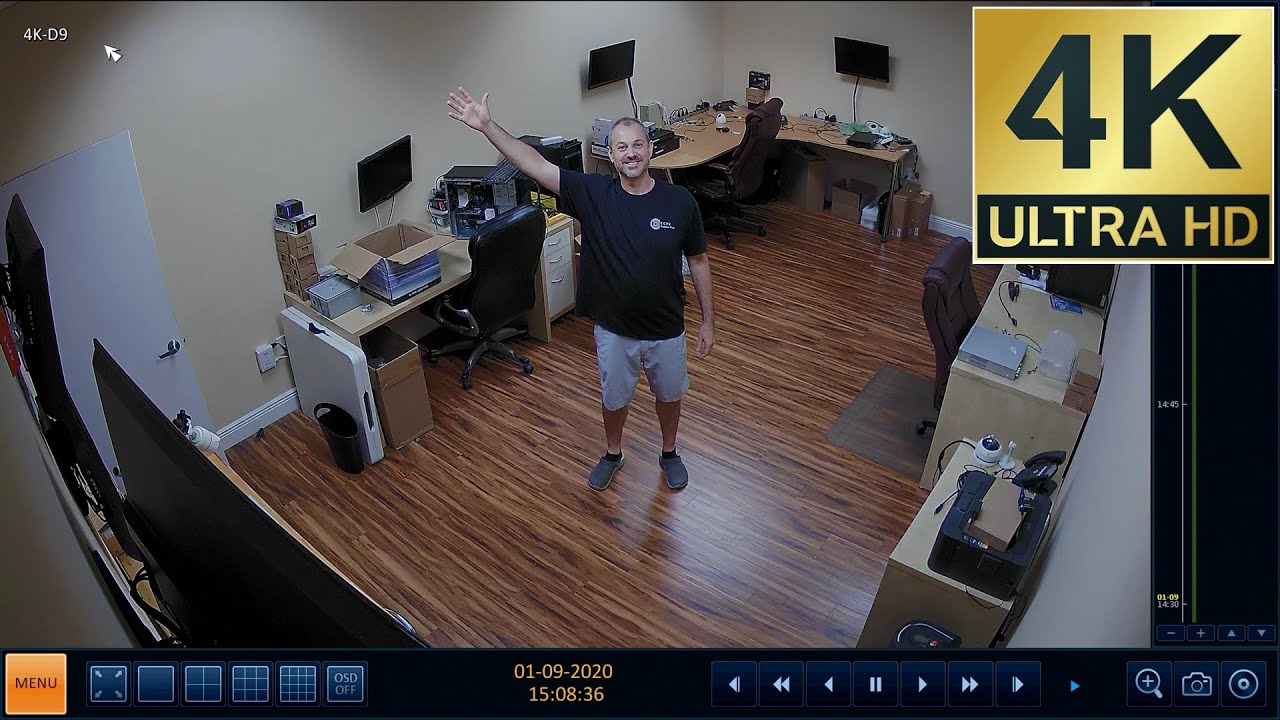 4K Security Camera Surveillance DVR Recording