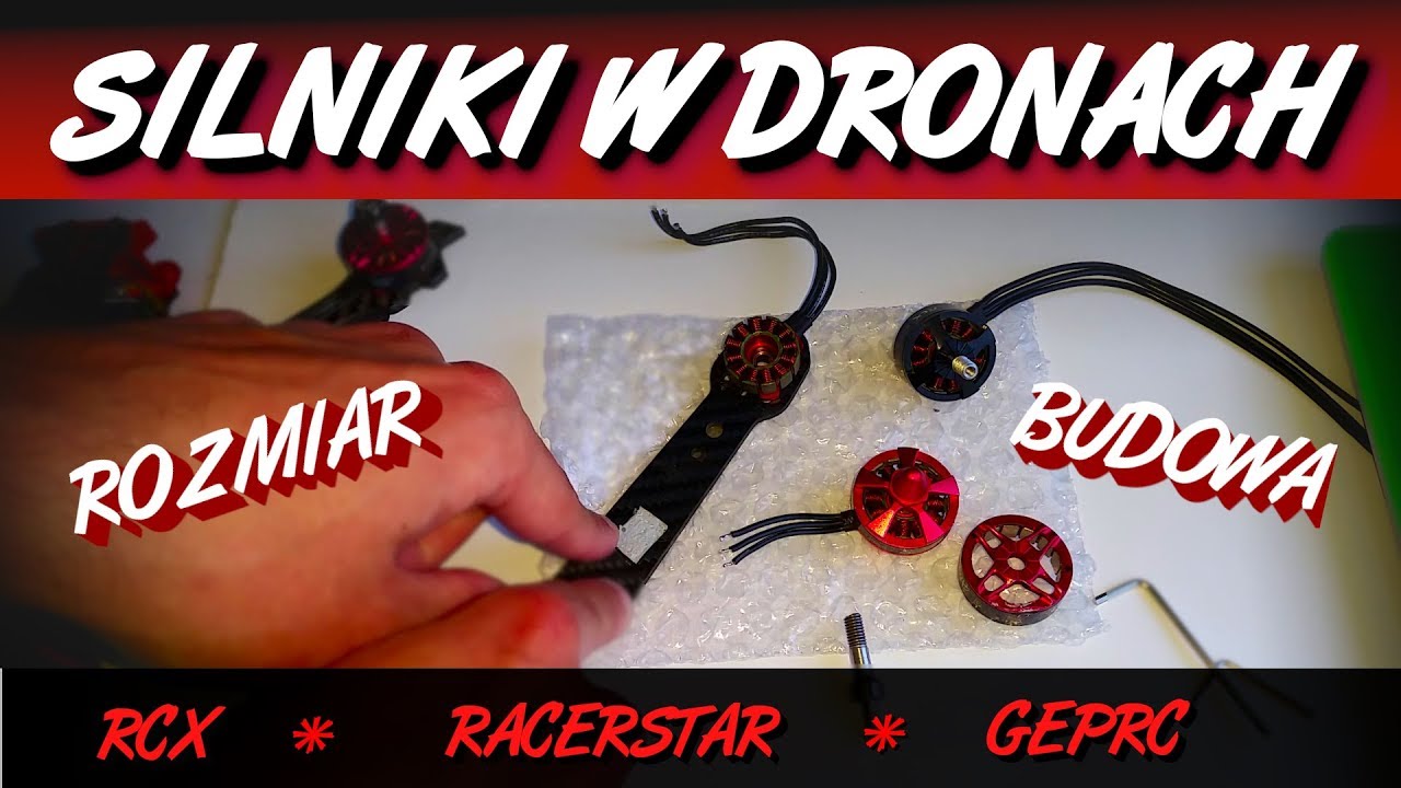 Bezszczotkowe silniki w dronach - budowa, działanie, demontaż #NK2207 #GEPRC #RACERSTAR SILNIK DRONA