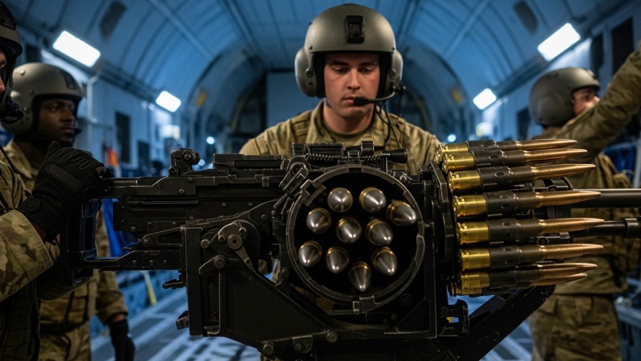 Невероятная огневая мощь AC-130 запечатлена на камеру
