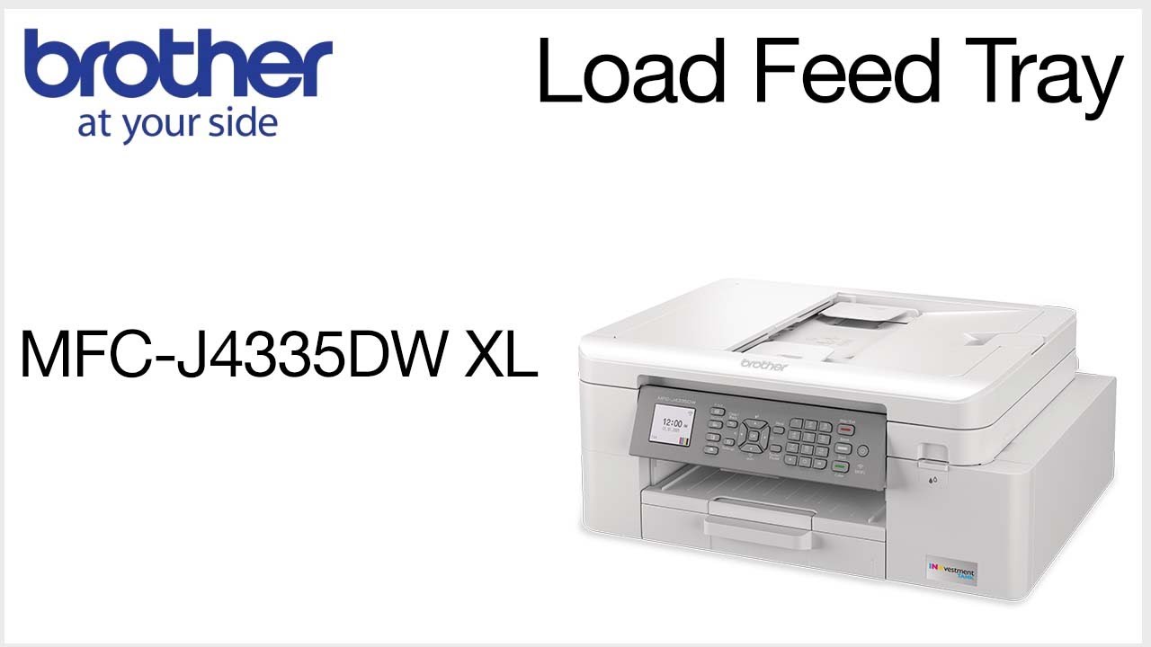 Load paper in the feed tray –MFCJ4345DW XL