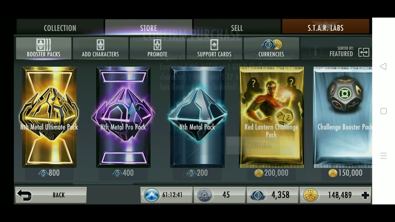 INJUSTICE :GODS AMONG US|  20 Nth Metal Pro Packs