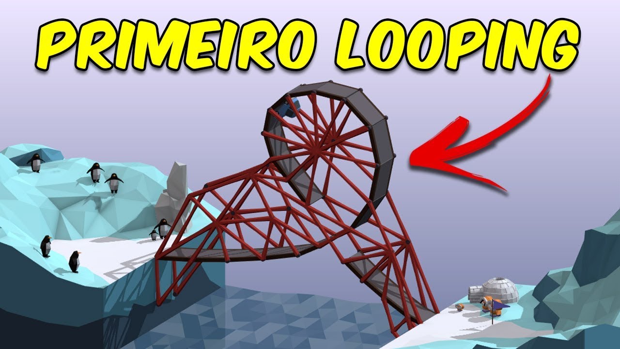FIZ UM LOOPING INSANO! | Poly Bridge #4