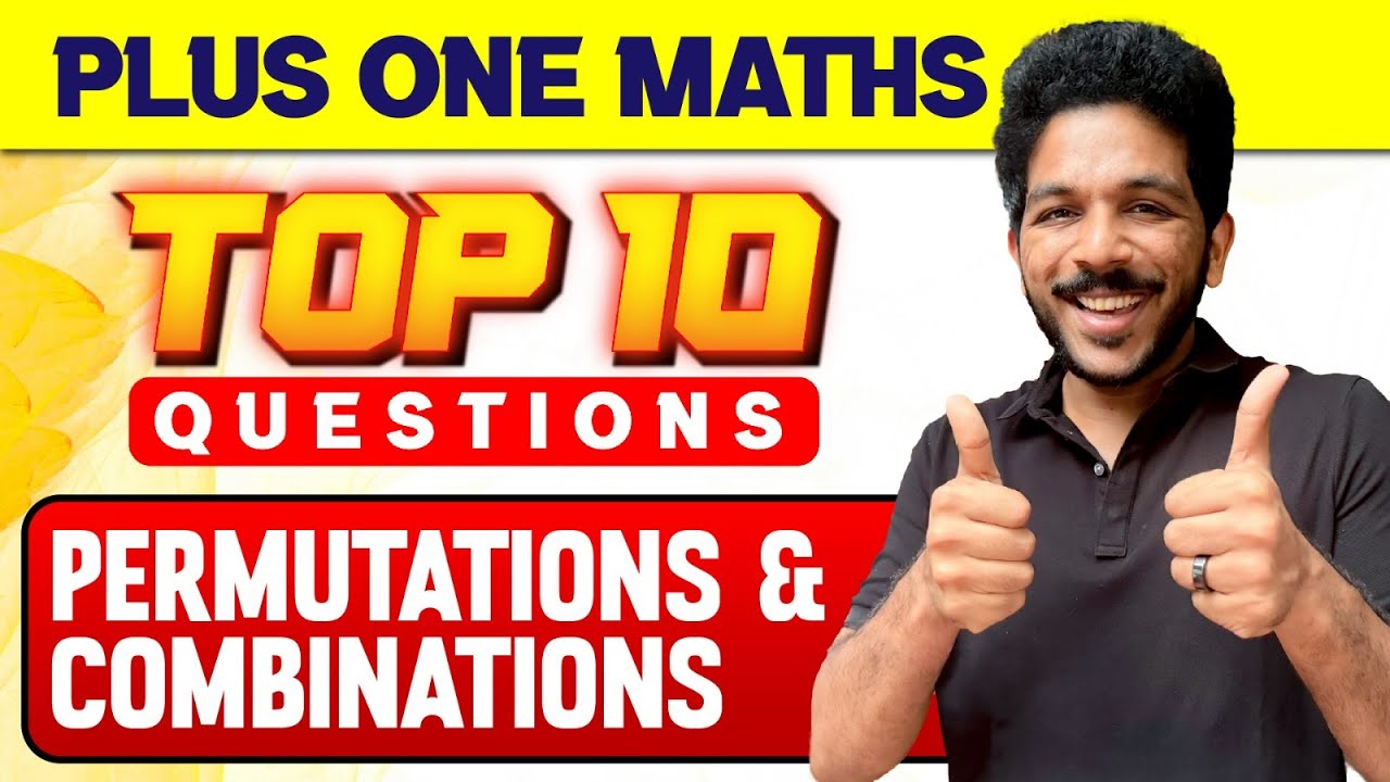 Plus One Christmas Exam | Maths| Permutations & Cominations | Important 10 Questions | Exam Winner