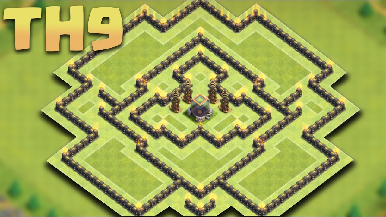Clash of Clans - New Town hall 9 (TH9 DE) Dark Elixir Farming Base 2016 + Replays